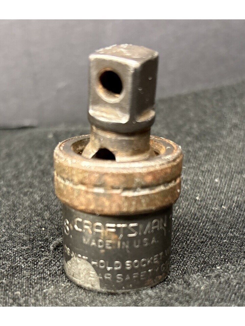 Vintage Craftsman Swivel Impact Socket 3/8" Drive =V= Series Black Oxide USA